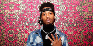 Metro Boomin Patterned Backdrop Wallpaper