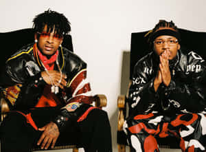 Metro_ Boomin_ Stylish_ Duo_ Portrait Wallpaper