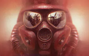 Metro Exodus Player With Gas Mask 3440x1440 Wallpaper