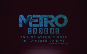 Metro Exodus Purple Graphic Promo 3440x1440 Wallpaper