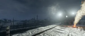 Metro Exodus Rail Tracks 3440x1440 Wallpaper