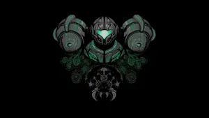 Metroid Green Gray Armor Wallpaper