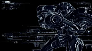 Metroid Samus Aran Negative Wallpaper