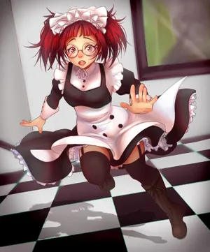 Mey-rin Posing With Glasses And Guns Wallpaper