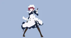 Mey-rin Showcases Her Combat Skills In A Stunning Wallpaper Wallpaper