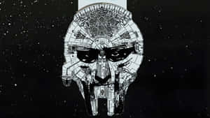 Mf Doom Mask In Space Wallpaper