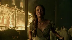 Mia Goth Historical Drama Scene Wallpaper