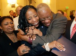 Mia Love Celebrates Election Win Wallpaper