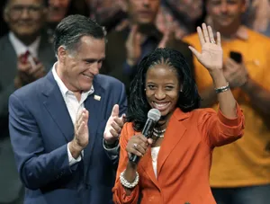 Mia Love Celebrating With Mitt Romney Wallpaper