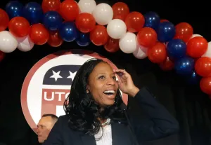 Mia Love Celebrating With Utah Republicans Wallpaper