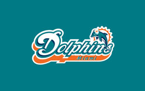 Miami Dolphins Word Art Wallpaper