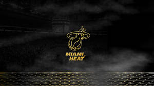 Miami Heat In Honeycomb Design Wallpaper