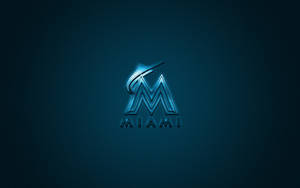 Miami Marlins Carbon Fiber Background Wallpaper