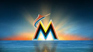 Miami Marlins Sunset Landscape Wallpaper