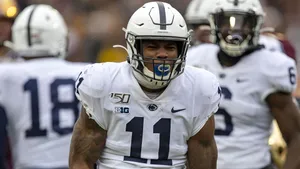 Micah Parsons College Football Action Wallpaper