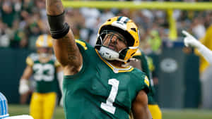 Micah Parsons Green Bay Celebration Wallpaper