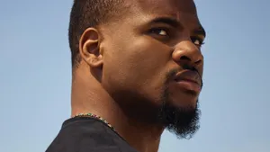 Micah Parsons Intense Closeup Wallpaper