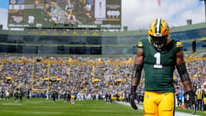 Micah Parsons On Football Field Wallpaper