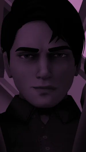 Michael Afton Purple Tint Portrait Wallpaper