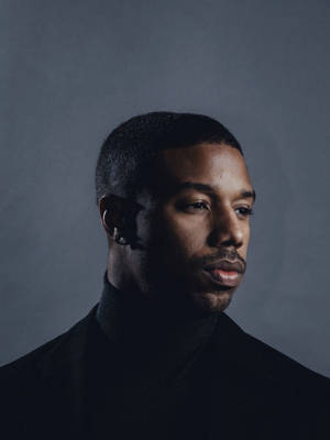 Michael B. Jordan Side Profile Portrait Wallpaper