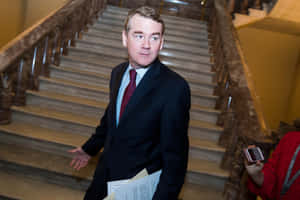 Michael Bennet Near The Stairs Wallpaper