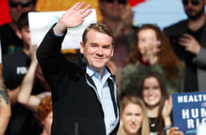 Michael Bennet Waving Wallpaper