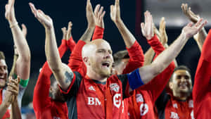 Michael Bradley Celebrates At Canadian Championship Wallpaper