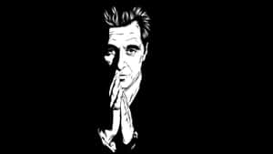 Michael Corleone Black And White Fanart Edited Photo Wallpaper