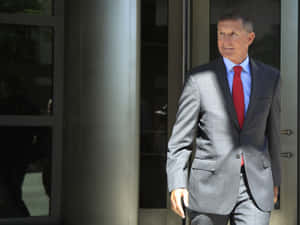 Michael Flynn Exiting Building Wallpaper