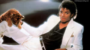 Michael Jackson In The Iconic Thriller Movie Wallpaper