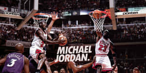 Michael Jordan Defies Gravity Wallpaper