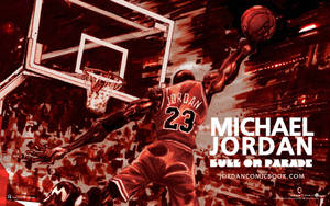 Michael Jordan Leading The Bulls To Victory Wallpaper