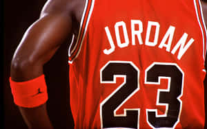 Michael Jordan's Iconic Nba Jersey Wallpaper