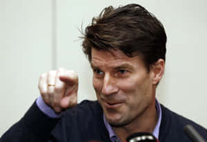 Michael Laudrup Talking To Media 2014 Wallpaper