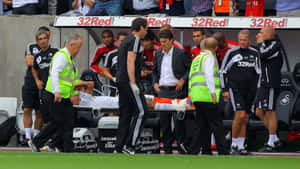 Michael Laudrup With Neil Taylor Wallpaper