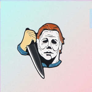 Michael Myers Cartoon Artwork Wallpaper