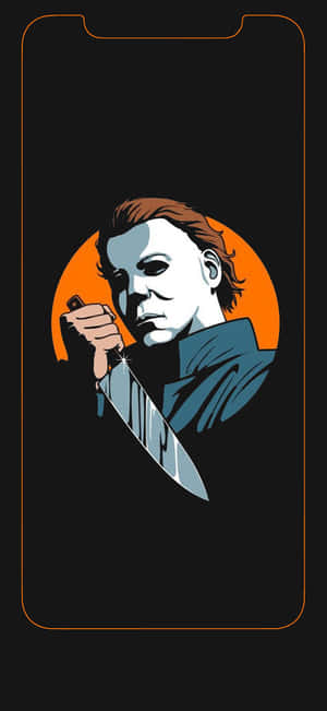 Michael Myers Phone Cartoon Wallpaper