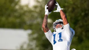 Michael Pittman Jr Catching Football Practice Wallpaper