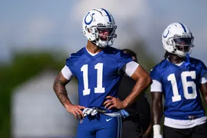 Michael Pittman Jr Colts Training Session Wallpaper