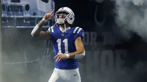 Michael Pittman Jr Entering Stadium Wallpaper