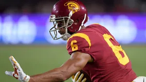 Michael Pittman Jr U S C Football Action Wallpaper