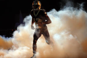 Michael Thomas Emerging From Smoke Wallpaper