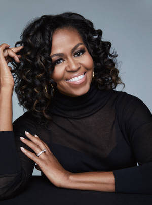 Michelle Obama Turtleneck Top Wallpaper