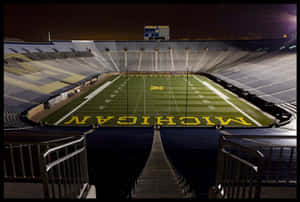 Michigan Football Stadium At Night Wallpaper