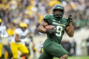Michigan State Running Back Action Wallpaper