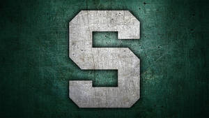 Michigan State University Spartans Metallic Wallpaper