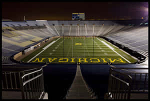 Michigan Wolverines Football Stadium At Night Wallpaper