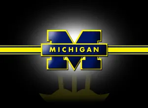 Michigan Wolverines Football Team In Action Wallpaper