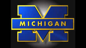 Michigan Wolverines' Football Team On The Field Wallpaper