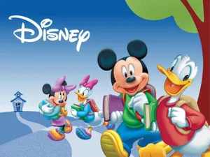 Mickey Mouse Disney School With Friends Wallpaper